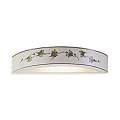 Applique Classica Trieste Bianco Decorato Filo Verde Prato 1 Luce R7S C603-04-DEC-UOO
