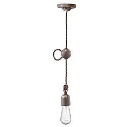 Sospensione Vintage Ceramica Tortora 1 Luce E27