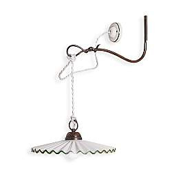 Applique Braccio Classica L'Aquila Metallo Ceramica Nero Sfumato Rame 1 Luce E27 Applique Braccio Classica L'Aquila Metallo Ceramica Nero Sfumato Rame 1 Luce E27