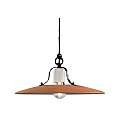 Lampadario Classico Bologna Metallo E Ceramica Nero Sfumato Rame 40Cm 1 Luce E27 C823-NR-07