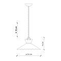 Lampadario Classico Ravenna Metallo E Ceramica Nero Sfumato Arg. 1 Luce E27 C892-NA-FBL