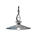 Lampadario Classico Ravenna Metallo Ceramica Nero Sfumato Arg. 44 Cm 1 Luce E27 C928-NA-FBL