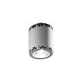 Plafoniera Classica Trieste Bianco Decorato Filo Marrone 1 Luce E14 C985-28-DEC-WOB