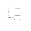 Plafoniera Classica Trieste Bianco Decorato Filo Marrone 1 Luce E14 C985-28-DEC-WOB
