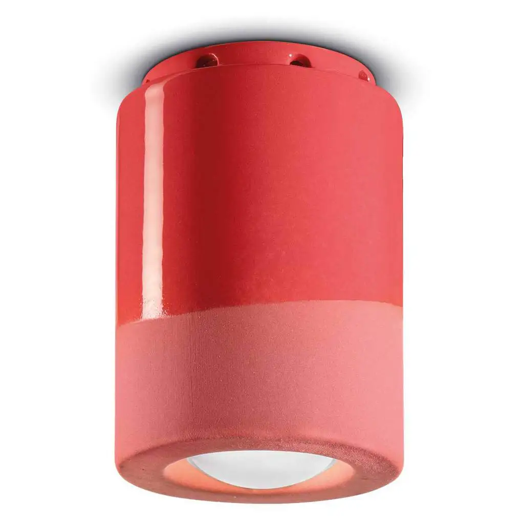 EGLO 87307 Plafoniera Da Soffitto In Vetro Rosso - Porta Lampada E14 - Design Moderno Per Soggiorno - 3