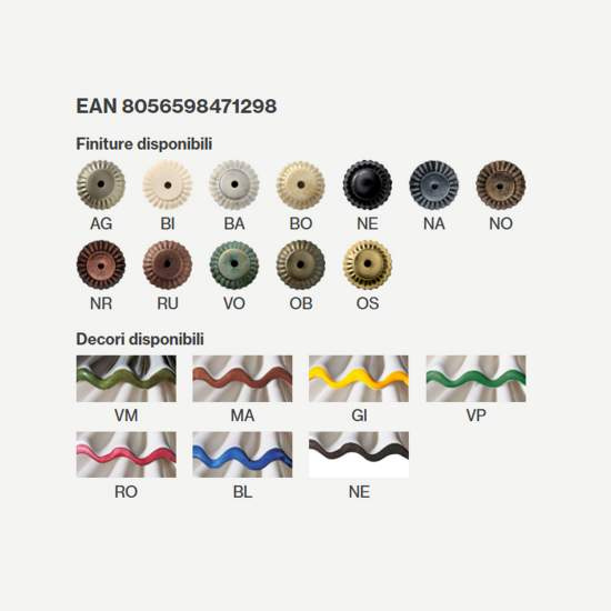 Applique Classica Orientabile L'Aquila Ottone E Ceramica Decorato 1 Luce E27 C155-OS-MA