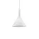 Sospensione Moderna Cocktail Vetro Bianco 1 Luce E14
