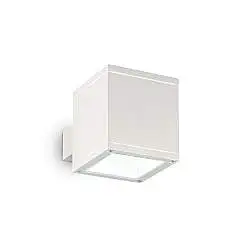 Applique Moderna Snif Square Alluminio Bianco 1 Luce G9 3W 3000K Luce Calda