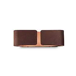 Applique Rustica-Country Clip Metallo Corten 2 Luci E27