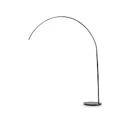 Piantana Moderna Dorsale Metallo Nero 1 Luce E27