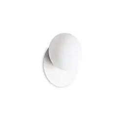 Applique Contemporanea Ninfea Metallo Bianco 1 Luce Gx53 9W 3000K Luce Calda