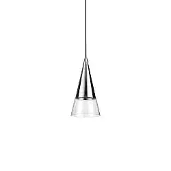 Lampada A Sospensione Cono 1 Luce Gu10 Cromo