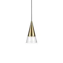 Lampada A Sospensione Cono 1 Luce Gu10 Ottone