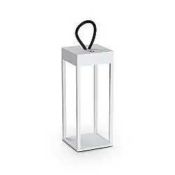 Lampada Da Tavolo Enya LED 5W Luce Calda Bianca Ricaricabile IP54 Ideal Lux