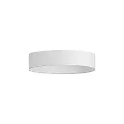 Paralume Cilindro Collezione SET Bianco D45 H9 Cm Tessuto Ideal Lux