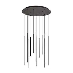 Lampada a Sospensione LOOK 19W Luce Calda Nero Regolabile Ideal Lux