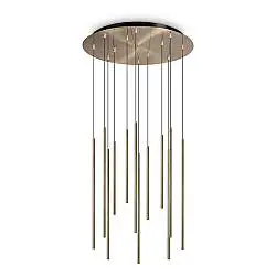 Lampada Da Terra LOOK 19W Luce Calda Ottone Altezza Regolabile Ideal Lux