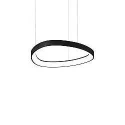 Lampada A Sospensione Gemini LED 36W Luce Calda Nero Altezza Regolabile Ideal Lux