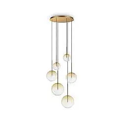 Lampadario Collezione EQUINOXE 6 Luci G4 Cromo Dimmerabile Ideal Lux