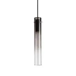 Lampada A Sospensione FLAM Luce Calda 10W Nero Fumè Cromo Ideal Lux