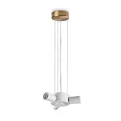 Set Lampada Ideal Lux Collezione SET 3 Luce E27 Finitura Ottone 227 Cm