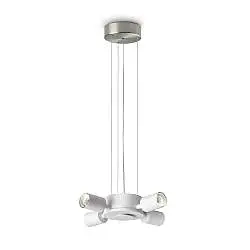 Lampada da Terra Set Collezione 4 Luci E27 Nickel Con Dimmer Ideal Lux