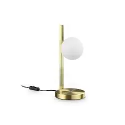 Lampada Da Tavolo Binomio Ottone G9 4W Dimmerabile Ideal Lux