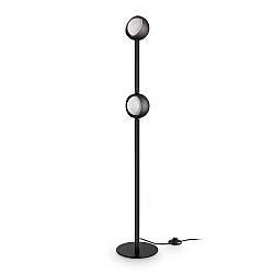 Lampada Da Terra Bloom 2 Luci Led Integrato 11W Luce Calda Nero Ideal Lux