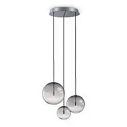 Lampada A Sospensione Equinoxe 3 Luci G4 Cromo Regolabile Ideal Lux