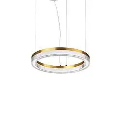 Lampada A Sospensione Crown 1 Luce Led Ottone
