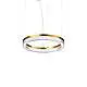 Lampada A Sospensione Crown 1 Luce Led Ottone