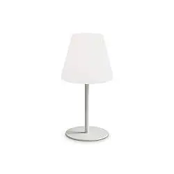Lampada Da Tavolo Per Esterno Arcadia 1 Luce E27 Bianca Ip44