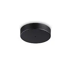 Plafoniera Collezione MAPA 14W Luce Calda Nera 22Cm Alluminio/Vetro Ideal Lux
