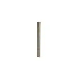 Lampada A Sospensione LOOK LED 11.5W Luce Naturale Ottone Altezza Regolabile Ideal Lux
