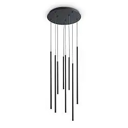 Lampada A Sospensione LOOK 16W Luce Naturale Nera Altezza Regolabile Ideal Lux