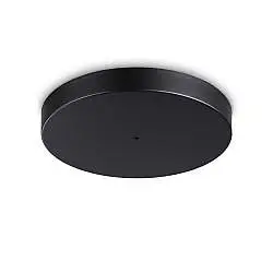 Plafoniera Collezione MAPA Nero Ø36 Cm H4,5 Mm Alluminio/Vetro Ideal Lux