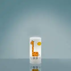 Lampada Da Scrivania Moderna Decokids Polilux ® Grafica Giraffa 1 Luce E27