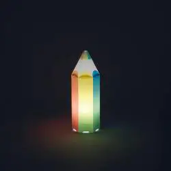 Lampada Da Scrivania Moderna Pin Pen Polilux ® Grafica Arcobaleno 1 Luce E27