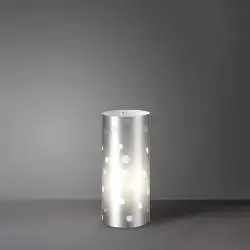 Lampada Da Scrivania-Ufficio Moderna Pois Polilux ® Argento 1 Luce E27