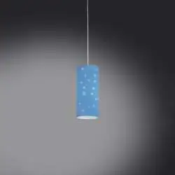 Sospensione Moderna Pois Polilux ® Blu Pastello 1 Luce E27