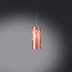 Sospensione Moderna Pois Polilux ® Pink Metal 1 Luce E27