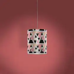 Sospensione Moderna Decolight Polilux ® Grafica Triangle 1 Luce E27