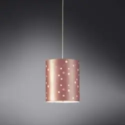 Sospensione Moderna Pois Polilux ® Pink Metal 1 Luce E27 D27Cm