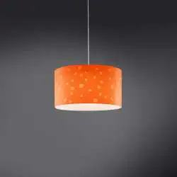 Sospensione Moderna Pois Polilux ® Arancione 1 Luce E27 D40Cm