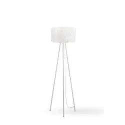 Piantana Moderna Amanda Polilux ® Bianco E Metallo 1 Luce E27