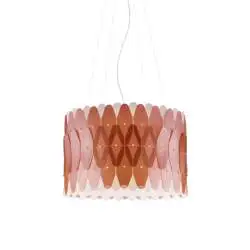 Lampadario Moderno Amanda Polilux ® Rame E Metallo Cromo 3 Luci E27