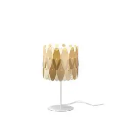 Lampada Da Scrivania Moderna Amanda Polilux ® New Gold E Metallo 1 Luce E27