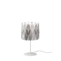 Lampada Da Scrivania Moderna Amanda Polilux ® Argento E Metallo 1 Luce E27