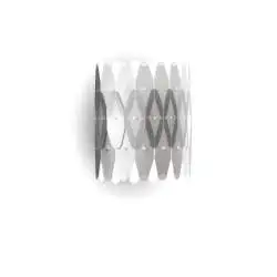 Applique Moderna Amanda Polilux ® Argento 1 Luce E27