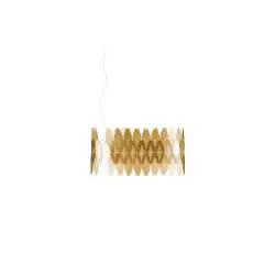 Lampadario Moderno Ovale Amanda Polilux ® New Gold E Metallo Cromo 3 Luci E27
